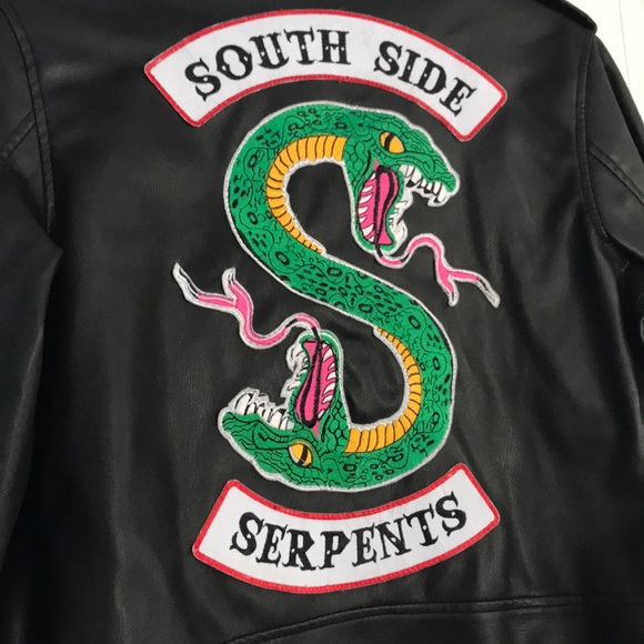 LEATHER RIVERDALE SOUTHSIDE SERPENTS JACKET - Picture 3 of 4